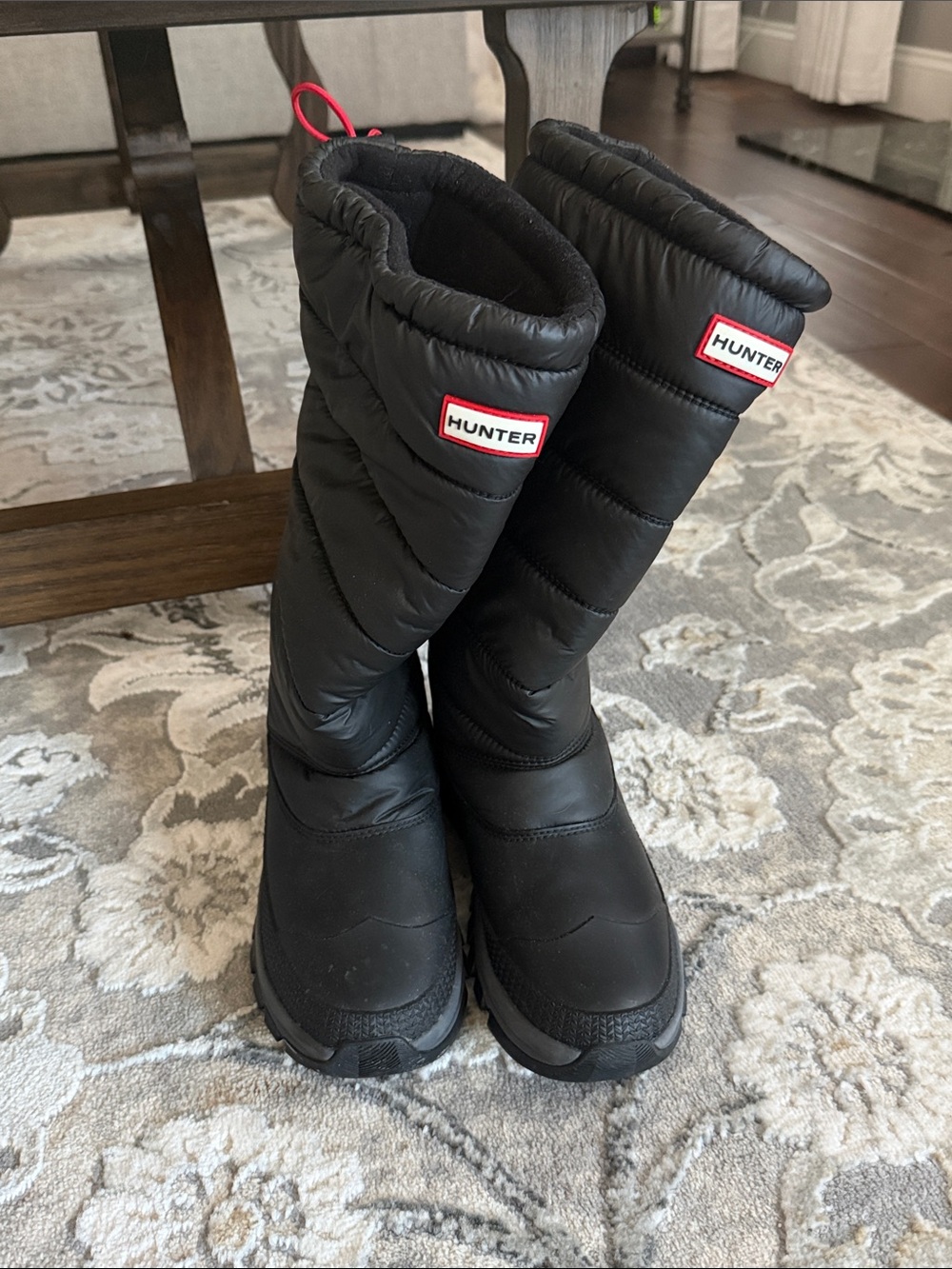 Hunter Black Insulated Winter Boots
